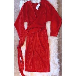 ASOS DESIGN: midi dress in RED